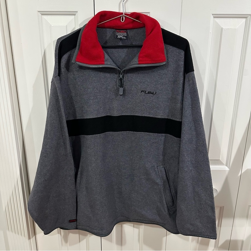 FUBU Fleece Pullover Quarter Zip